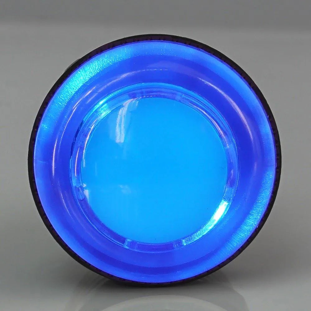 Arcade Button 30mm, transparent, LED 5V DC, blau – Ansicht 2