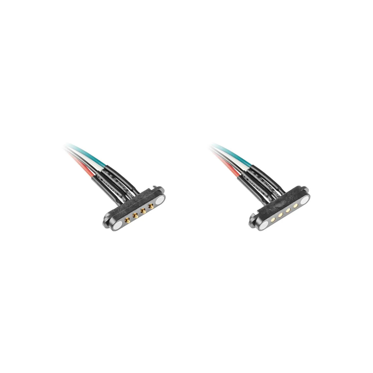BerryBase Pogo-Pin Stecker und Sockel, 4-polig, magnetisch, mit Kabel, ohne Ösen
