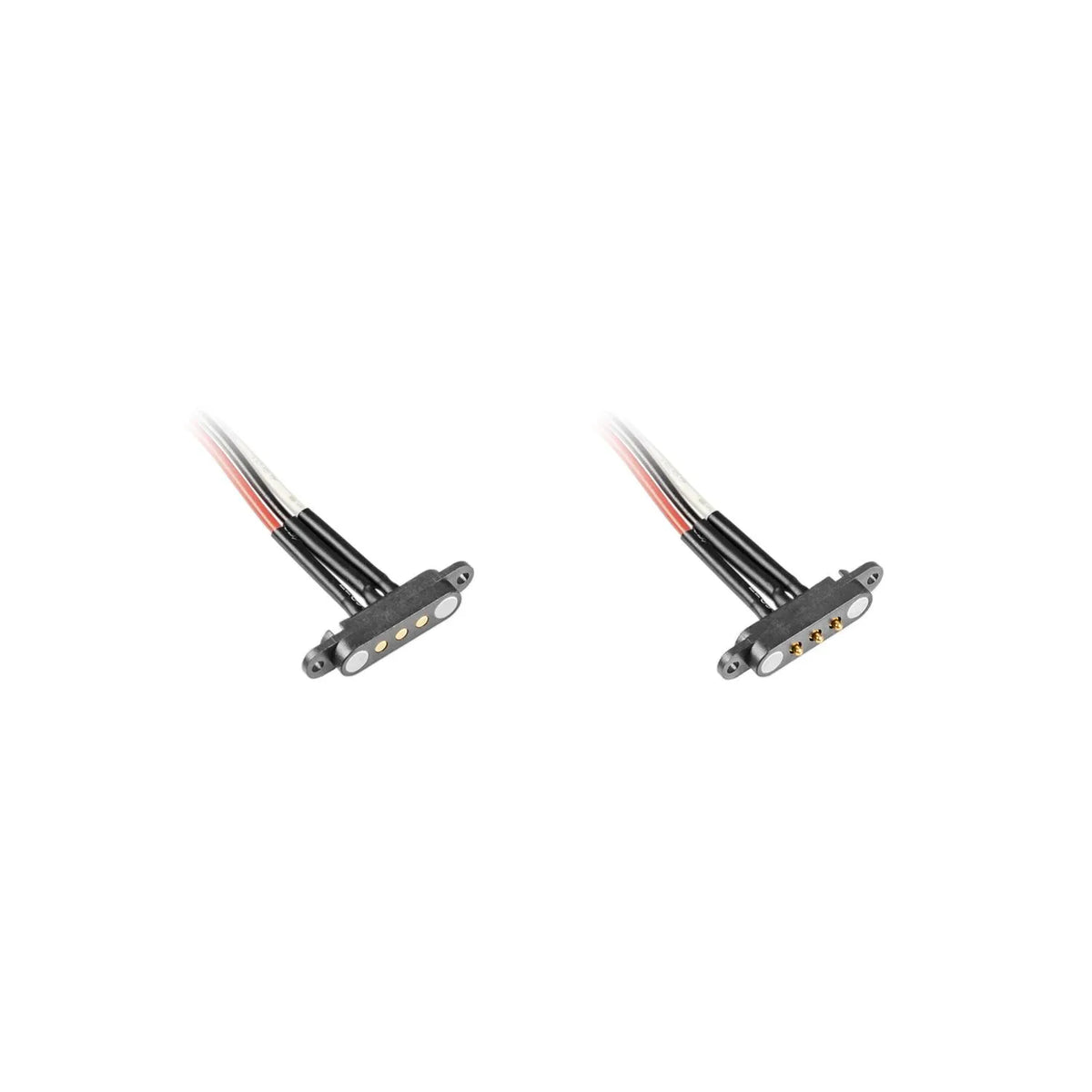 BerryBase Pogo-Pin Stecker und Sockel, 3-polig, magnetisch, mit Kabel und Ösen