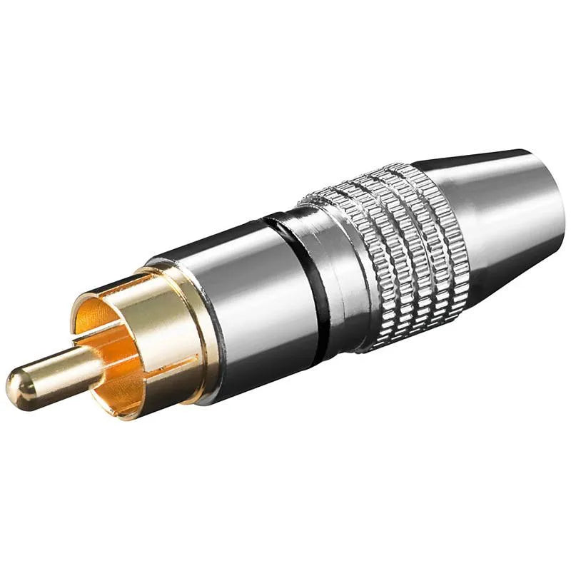 High-Quality Cinchstecker schwarz