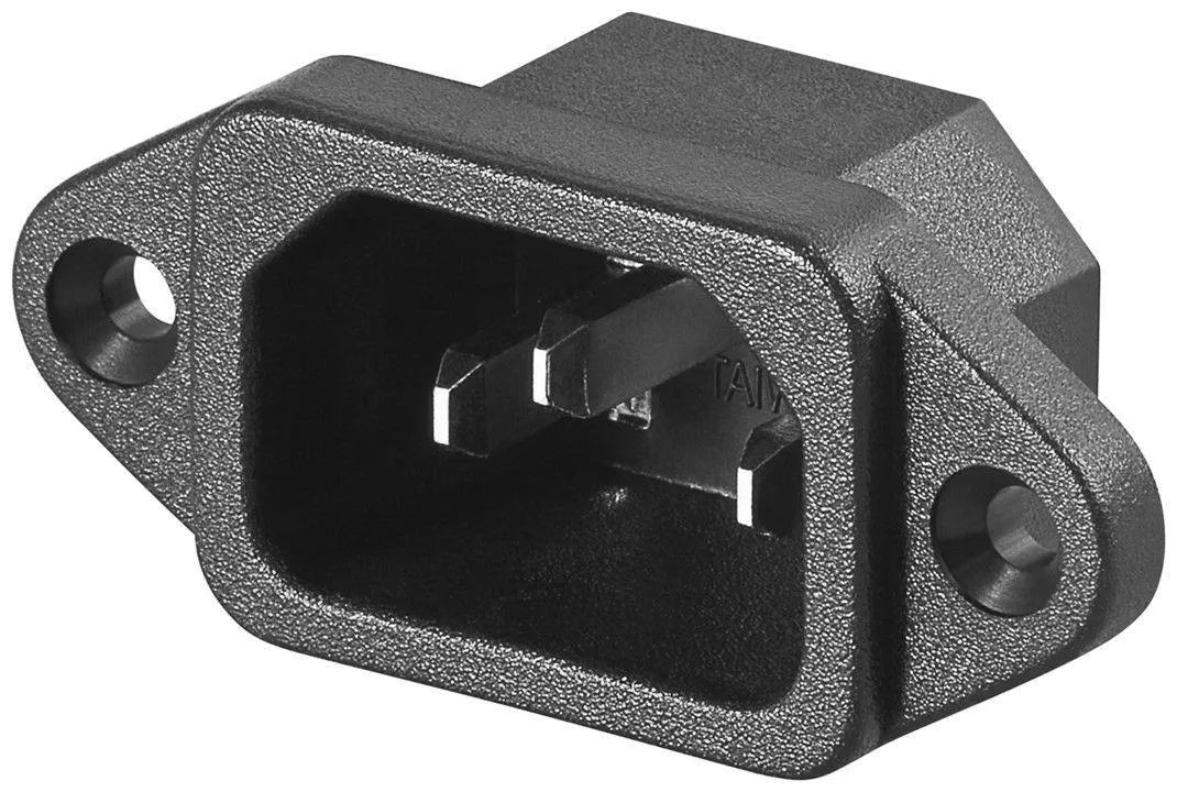 AC-Einbaustecker C14 - Lötanschluss