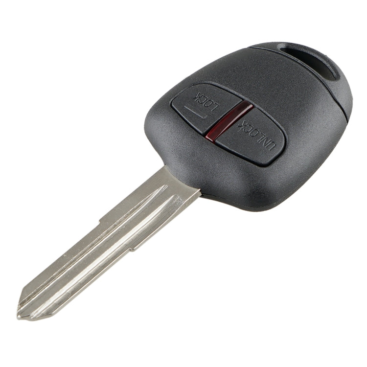 Für MITSUBISHI 2 Tasten Intelligenter ferngesteuerter Autoschlüssel mit 46 Chips & Batterie & linkem Steckplatz, Frequenz: 433 MHz, For MITSUBISHI(Left)