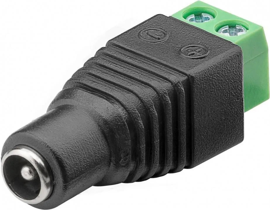 DC-Kupplung für Hohlstecker 5,5x2,1mm - Schraubmontage Terminal Block 2-pin