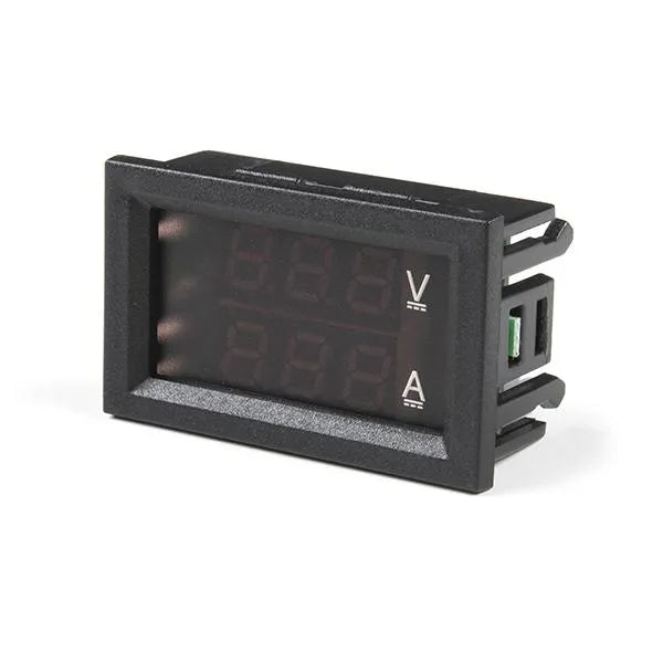 Digital Voltmeter Ammeter, 30V 10A, rot und blau