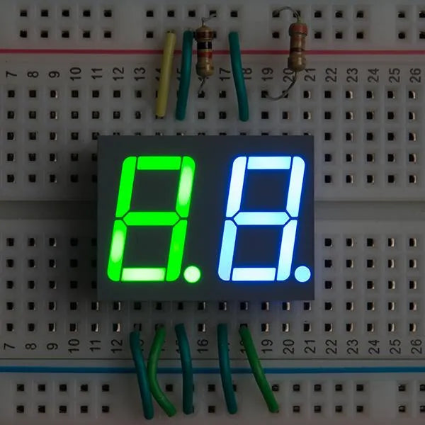 Dual LED 7-Segment-Anzeige, RGB