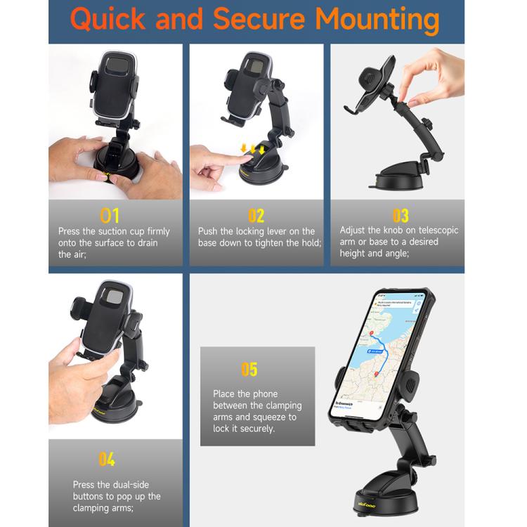 Ulefone UAN15 Armor Mount Auto-/Tisch-Handyhalterung, Standardmodell, UAN15