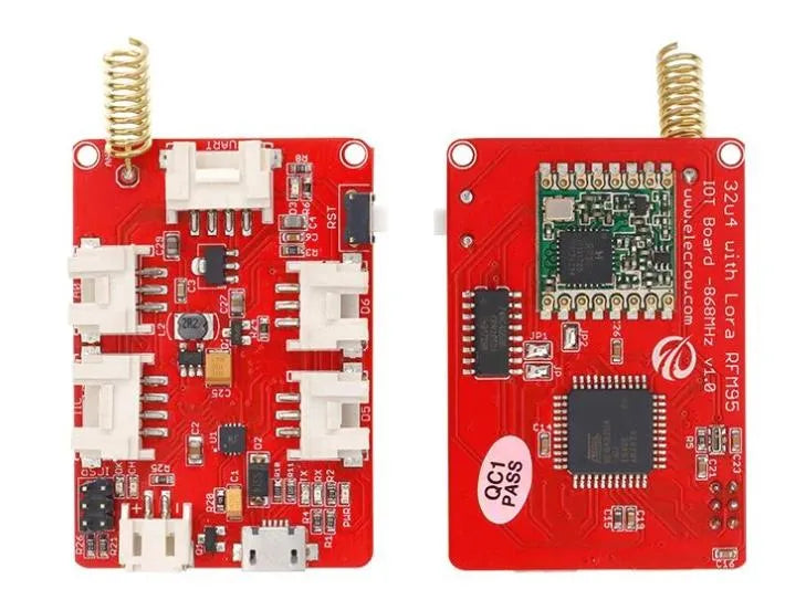 Elecrow 32u4 with LoRa RFM95 IoT Board, 868 MHz, 3,7–5V