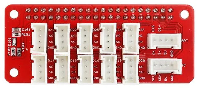 Elecrow Crowtail Stackable Shield für Raspberry Pi, GPIO, IIC, UART, JST-PH