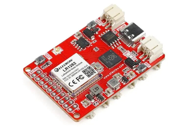 Elecrow LR1262 Node Board, RP2040, LoRaWAN 868 MHz, 6 Crowtail-Ports, USB-C