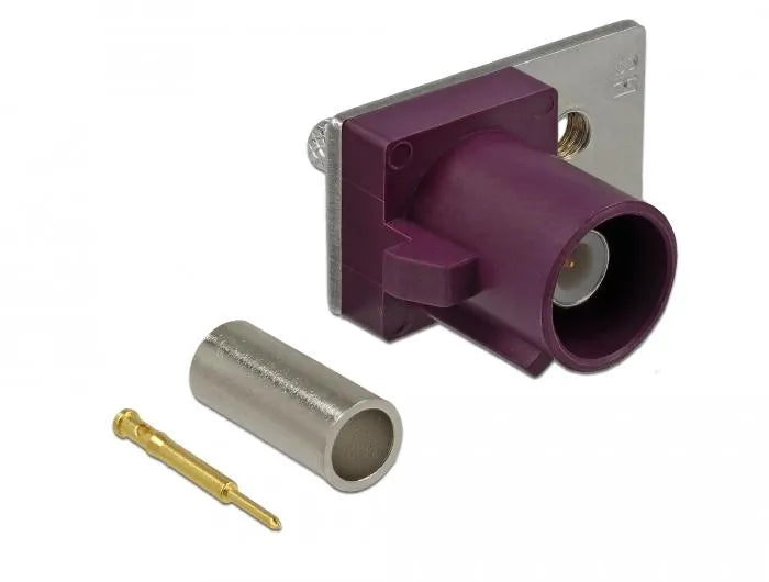 FAKRA D Stecker Federpin zum Crimpen 1 vorgestanztes Loch