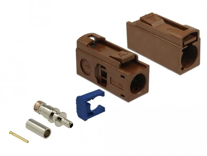 FAKRA F Buchse 25 mm (lang) zum Crimpen