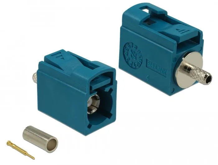 FAKRA Z Buchse 21 mm (kurz) zum Crimpen