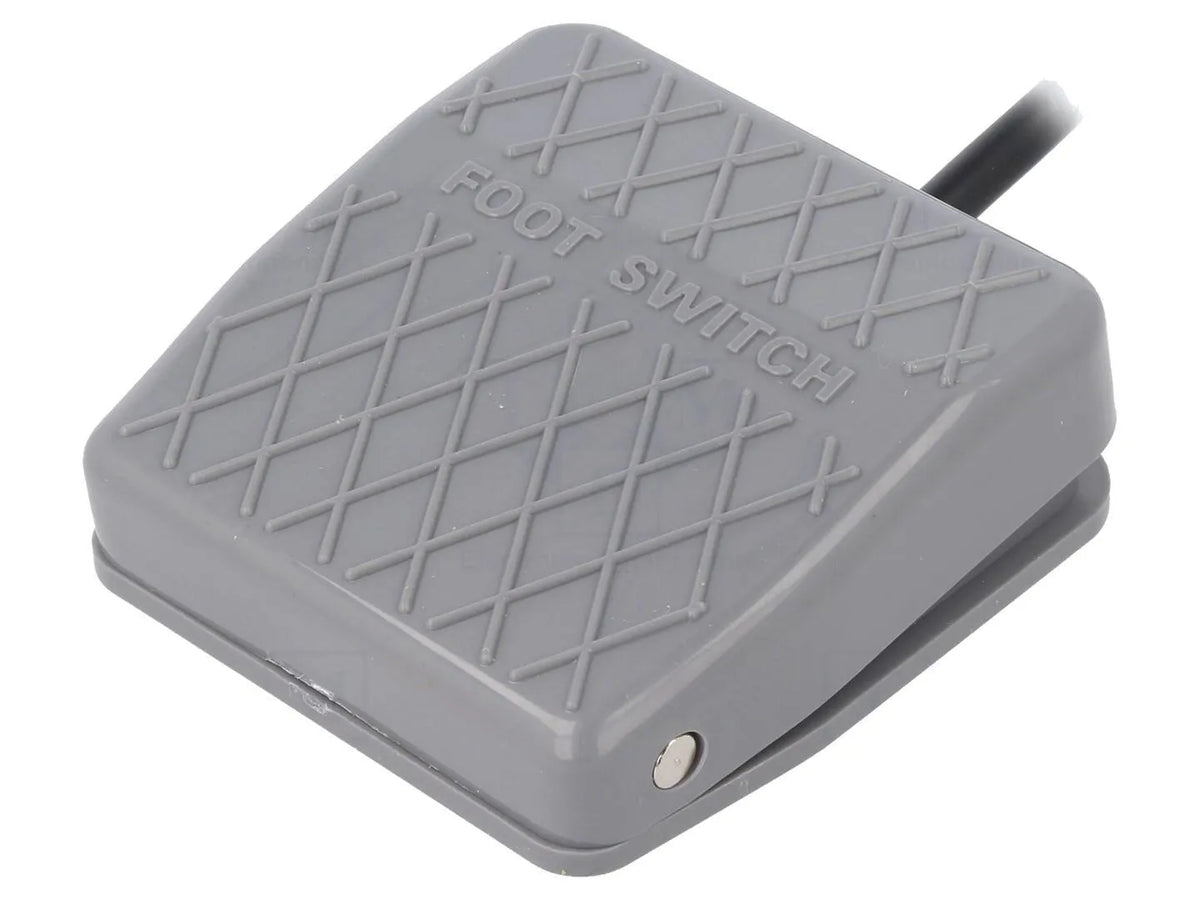 Fußtaster 83x80mm, grau, 1m Kabel