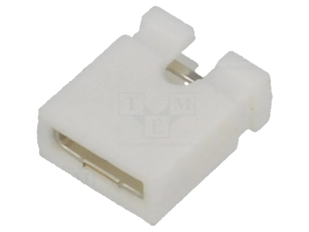 Jumper, kurze Ausführung, geöffnet, RM 2,54 mm, weiss