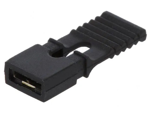 Jumper, lange Ausführung mit Griff, geschlossen, RM 2,54 mm, schwarz