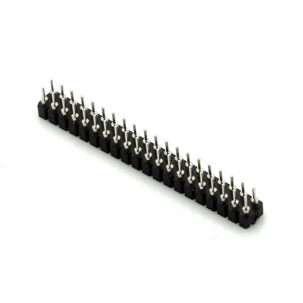 Präzisions-Buchsenleiste, 2x 20-polig, RM 2,54, gerade