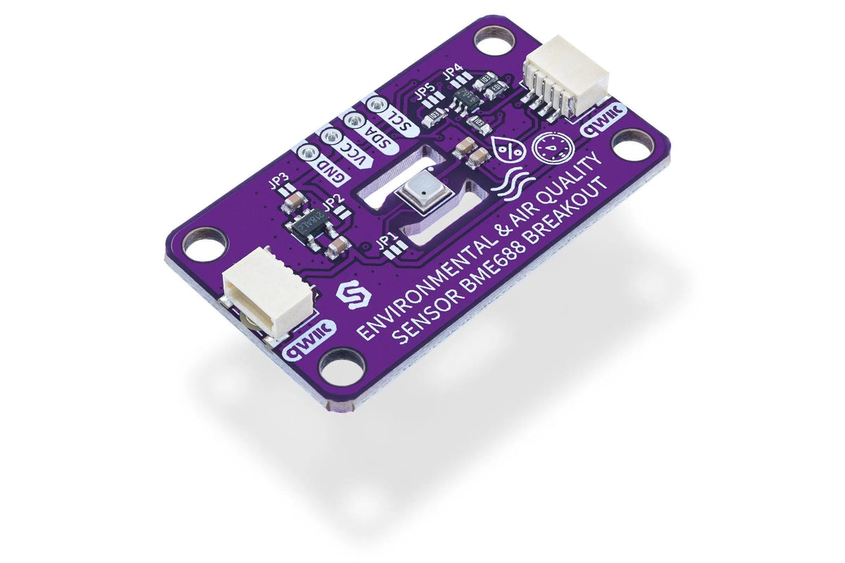 Soldered BME688 Umweltsensor Breakout, I2C, Temperatur, Luftfeuchte, Druck, Gase, Qwiic