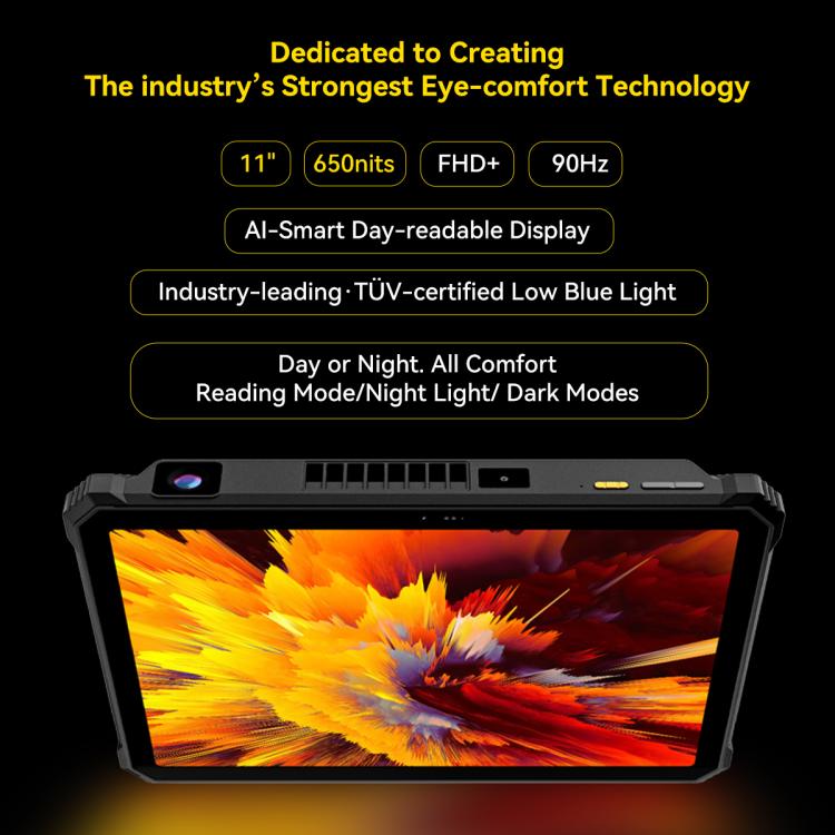 Blackview Active 12 Pro 5G Rugged Tablet, 12 GB + 256 GB, 11 Zoll, Android 15, Dimensity 7300 Octa-Core-Prozessor, globale Version mit Google Play, 12GB+256GB