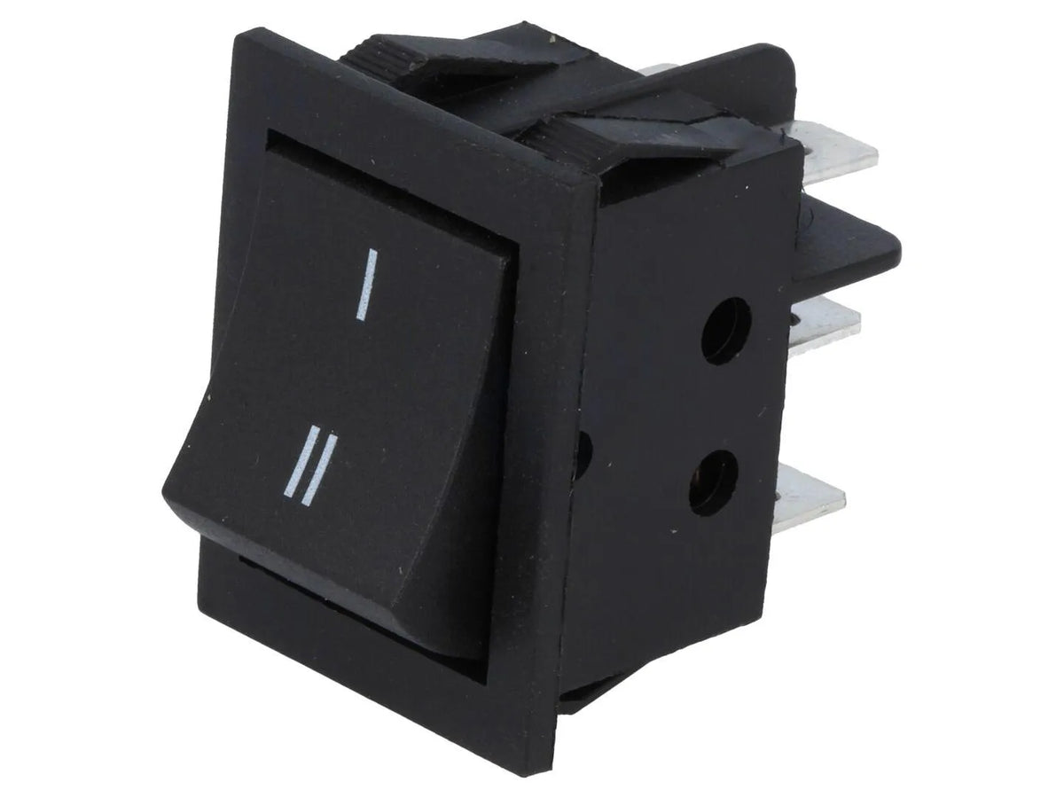 NINIGI Wippschalter RS2023C7BK, zweipolig, schwarz
