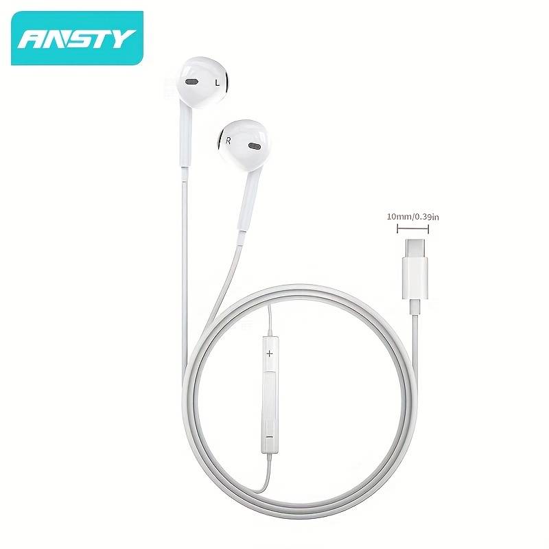 Ansty Universelle kabelgebundene Kopfhörer Typ-C Flat Head In-Ear für Android-Telefone elektroniktrade Switzerland