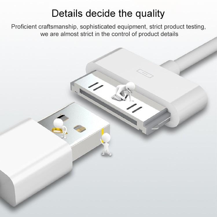APPLE 2m 30-Pol Lade/Datenkabel für iPhone 4 und 4S, iPhone 3GS/3G, iPad 3/iPad 2/iPad (weiß) elektroniktrade Switzerland