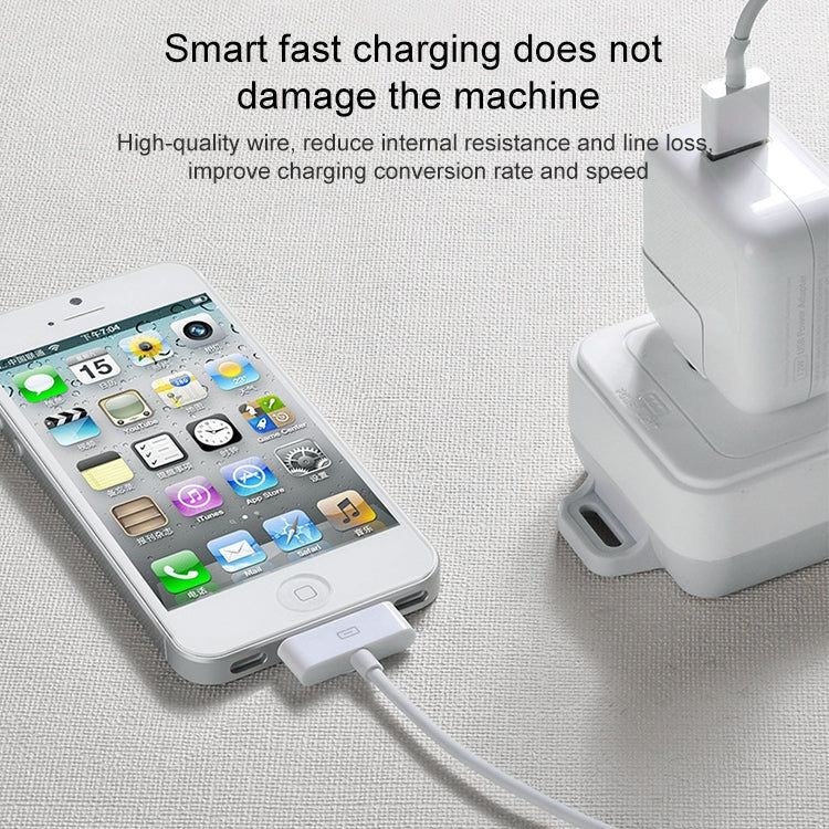 APPLE 2m 30-Pol Lade/Datenkabel für iPhone 4 und 4S, iPhone 3GS/3G, iPad 3/iPad 2/iPad (weiß) elektroniktrade Switzerland