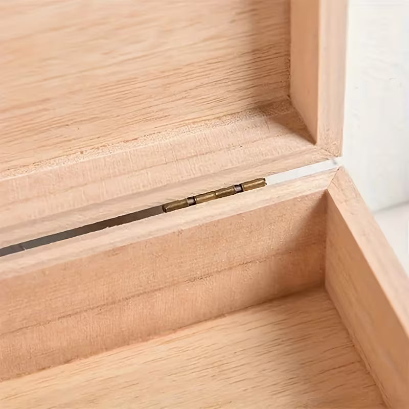 Holzkasten mit Deckel - Vintage Schmuckbox für DIY-Graffiti