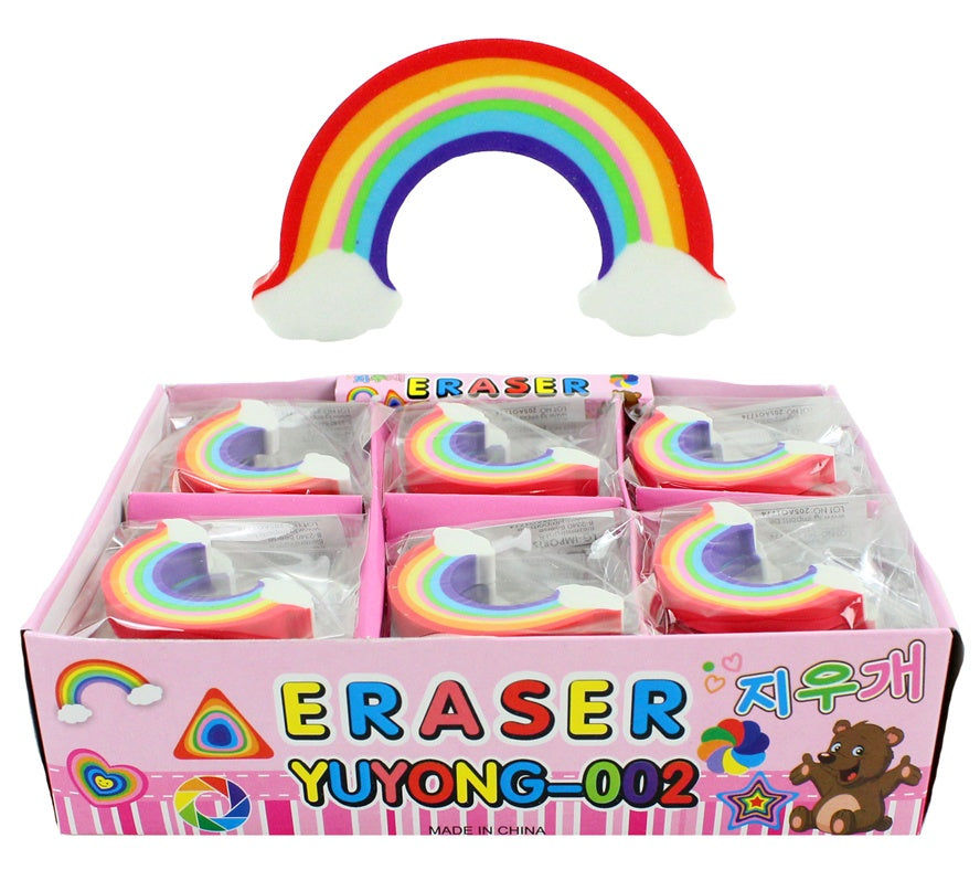 candytoys.ch Radiergummi regenbogenfarben ca 5x4cm - 1 Stück