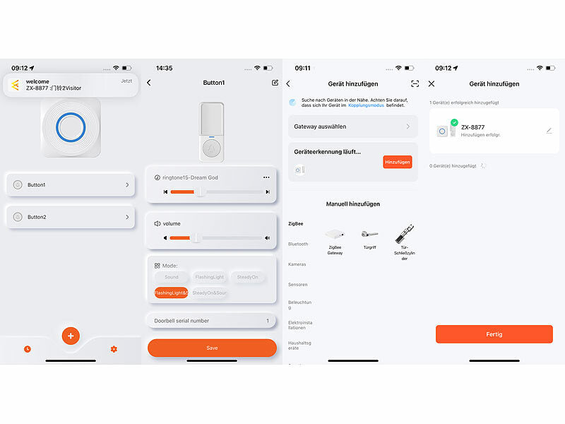 CASAcontrol Smartes SOS-Notrufknopf-Set für Senioren, 2x Sender, 1x Empfänger, App elektroniktrade Switzerland