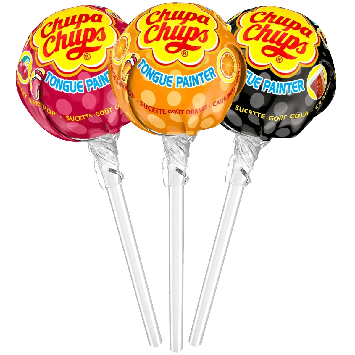 Chupa Chups Chupa-Chups Zungenmaler zungenfäbende Kugel-Lollis in versch. Geschmäckern 1 Stück elektroniktrade Switzerland