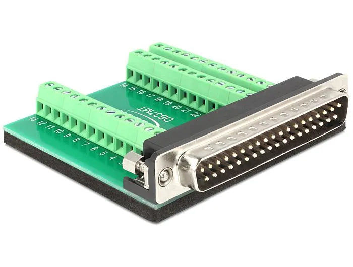 Delock Adapter Sub-D 37 Pin Stecker - Terminalblock 39 Pin elektroniktrade Switzerland