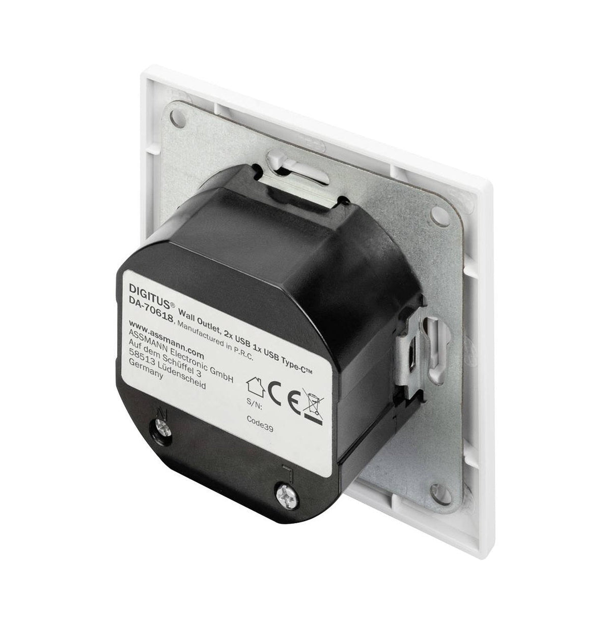 Digitus Digitus DA-70618 USB-Ladesteckdose mit USB, Weiß Elektroniktrade Switzerland