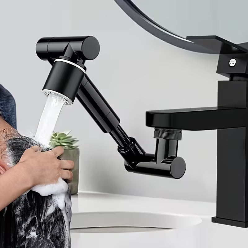 elektroniktrade 1440° drehbarer Wasserhahn-Aufsatz aus Edelstahl – ausziehbar, 2 Modi mit Anti-Spritz-Funktion elektroniktrade Switzerland