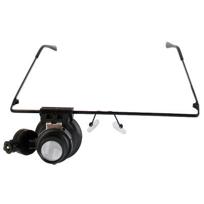 Elektroniktrade 20X Brille Typ Uhrreparaturlupe mit LED-Licht Für ein Auge Elektroniktrade Switzerland