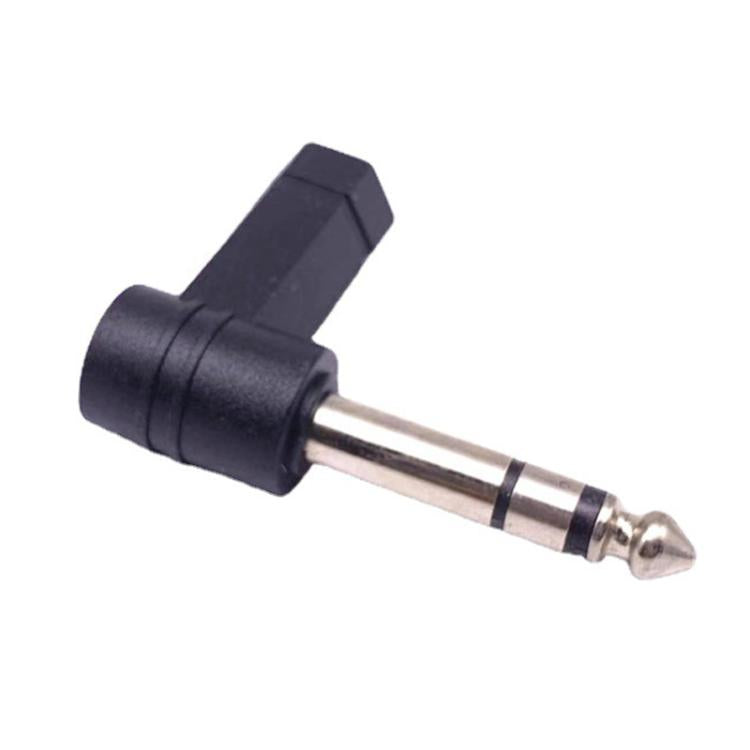 Elektroniktrade 6,35-mm-auf-3,5-mm-Klinkenstecker-90°-Kopfhörer-Mikrofon-Audioadapter, 6.35mm To 3.5mm elektroniktrade Switzerland