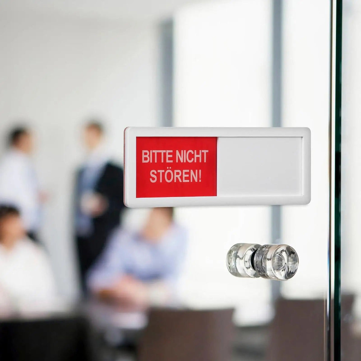 Elektroniktrade Bitte nicht Stören/ Komm Rein mit Schieber - Deutsches Türschild Weiss Elektroniktrade Switzerland