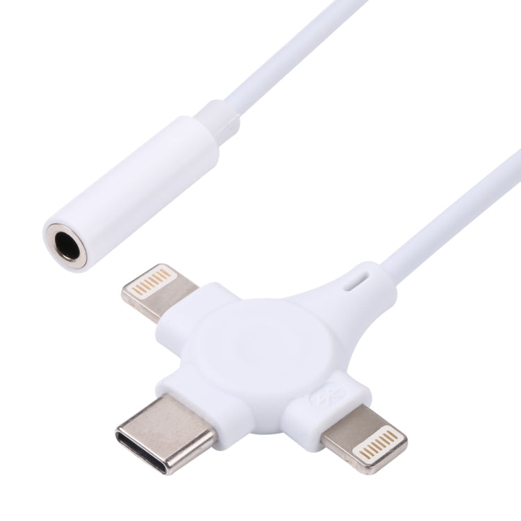 Elektroniktrade Dual 8-pol + USB-C/Typ-C-Stecker auf 3,5-mm-Buchse für digitales Audio-Adapterkabel elektroniktrade Switzerland