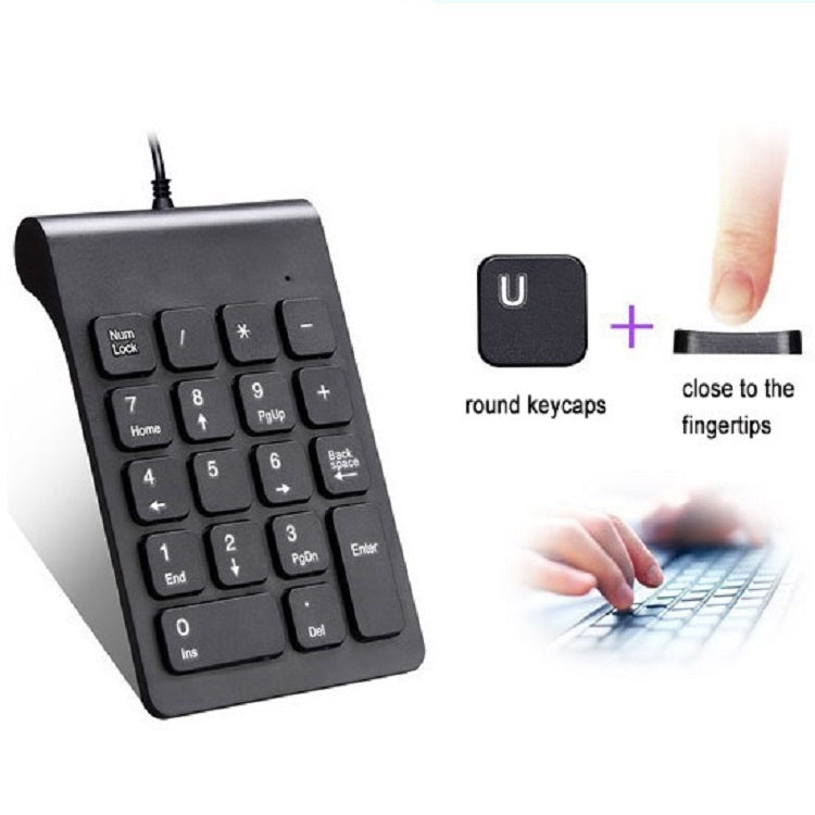 Elektroniktrade Laptop kabelgebundene digitale Mini-USB-Tastatur (weiß) elektroniktrade Switzerland