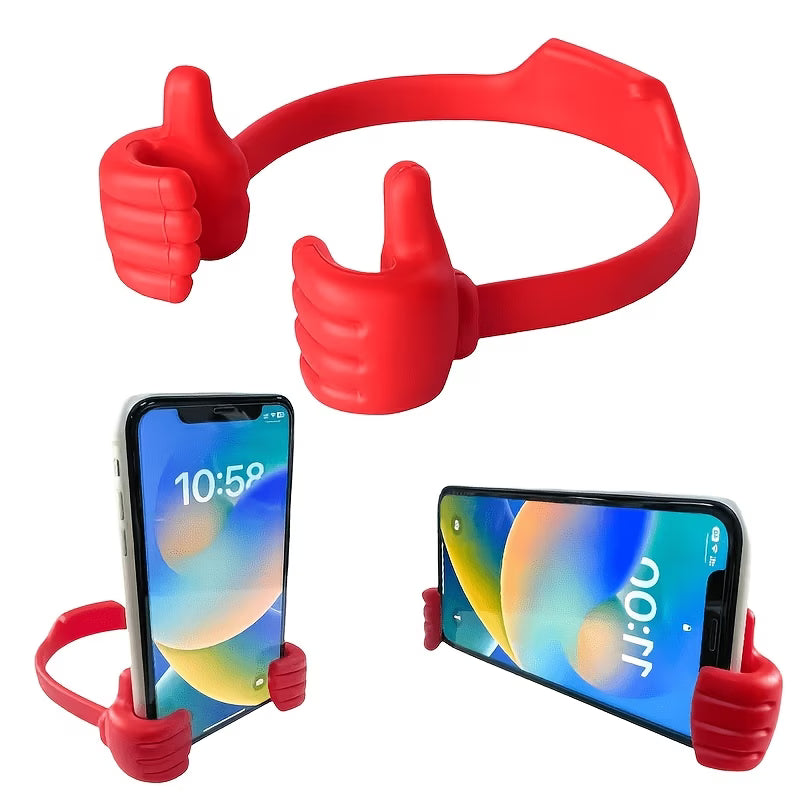 elektroniktrade Mini Handy- & Tablet-Ständer im Hand-Design | Universeller Tischhalter, Rot elektroniktrade Switzerland