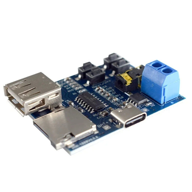 elektroniktrade MP3-Decoder-Modul mit Verstärker, TF-Karte, USB, Mikrofon und USB-C oder MicroUSB elektroniktrade Switzerland