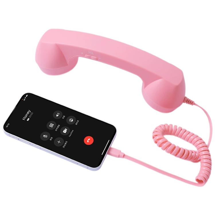 elektroniktrade Retro-Telefon mit Mikrofon und Typ-C-Stecker, strahlungsabweisender Handy-Hörer, Type-C elektroniktrade Switzerland