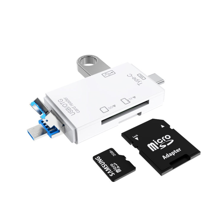 Elektroniktrade Typ-C & Micro USB & USB 2.0 3 in 1 Multi-Funktions-Kartenleser / TF / SD (weiß) elektroniktrade Switzerland