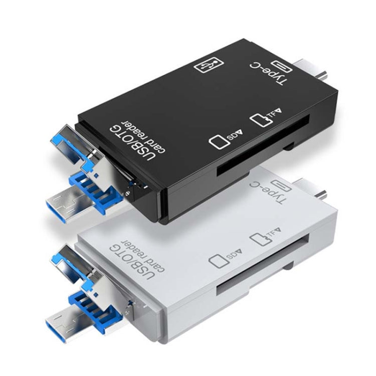 Elektroniktrade Typ-C & Micro USB & USB 2.0 3 in 1 Multi-Funktions-Kartenleser / TF / SD (weiß) elektroniktrade Switzerland