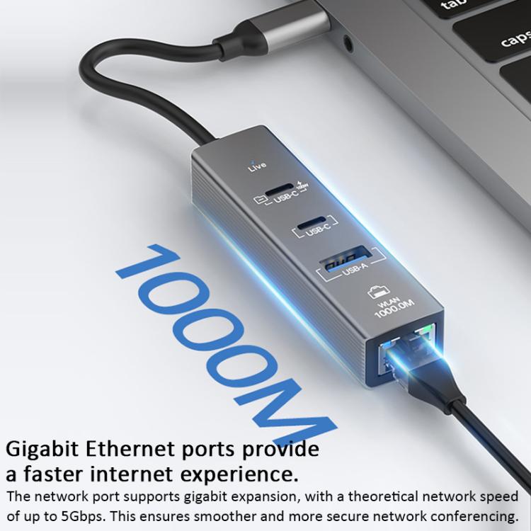elektroniktrade TYS-206C USB-C Hub mit Gigabit-LAN, USB-A und PD 100 W elektroniktrade Switzerland