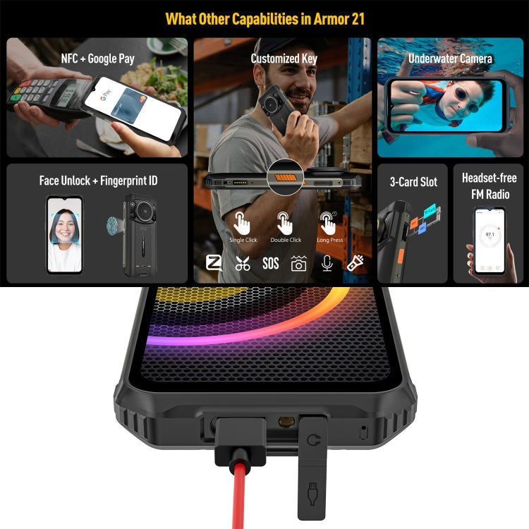 Elektroniktrade Ulefone Armor 21 6,58 Zoll Android 13 MediaTek Helio G99 Octa Core Nachtsicht, 8 GB + 256 GB elektroniktrade Switzerland