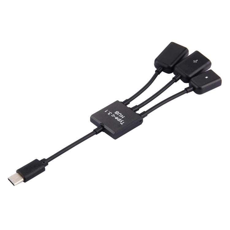 eTrade 17,8 cm 3 Anschlüsse USB-C / Typ C 3.1 OTG Charge HUB-Kabel elektroniktrade Switzerland