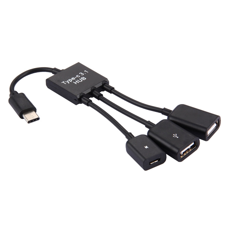eTrade 17,8 cm 3 Anschlüsse USB-C / Typ C 3.1 OTG Charge HUB-Kabel elektroniktrade Switzerland