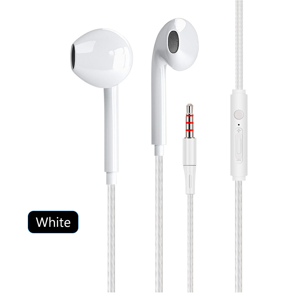 eTrade Mini Ohrhörer Headset mit 3.5mm Klinke Stecker in Weiss elektroniktrade Switzerland