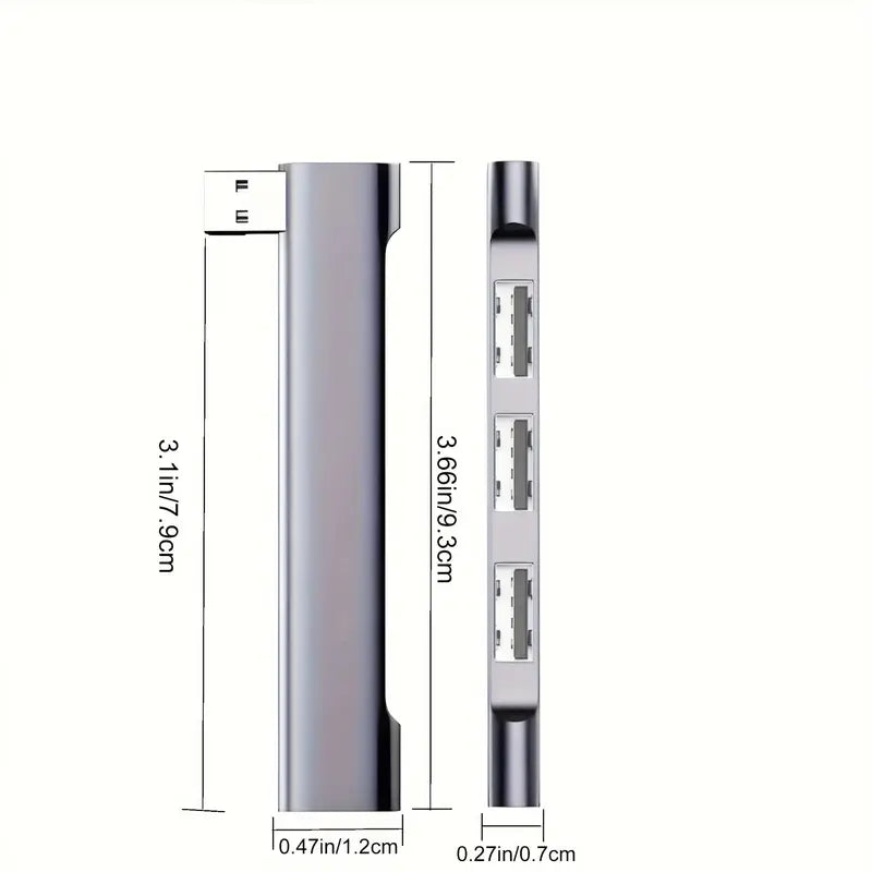 USB Hub,4-Port Mini USB 3.0 Ideal für Notebooks
