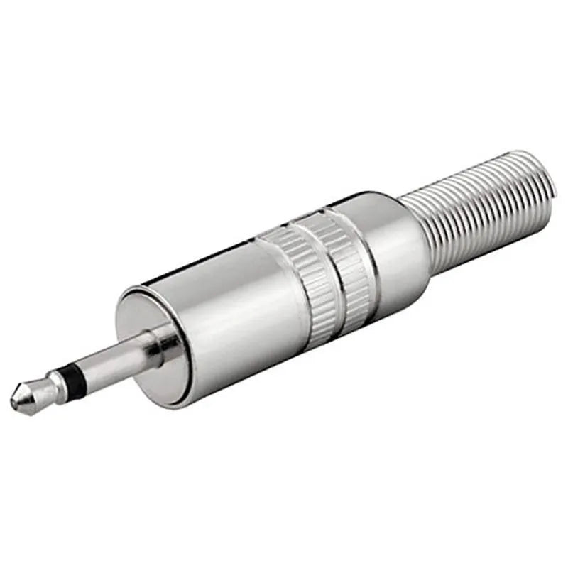 goobay Klinkenstecker, 3,5mm, Mono / 2 polig, Metallausführung mit Knickschutz, Lötmontage elektroniktrade Switzerland